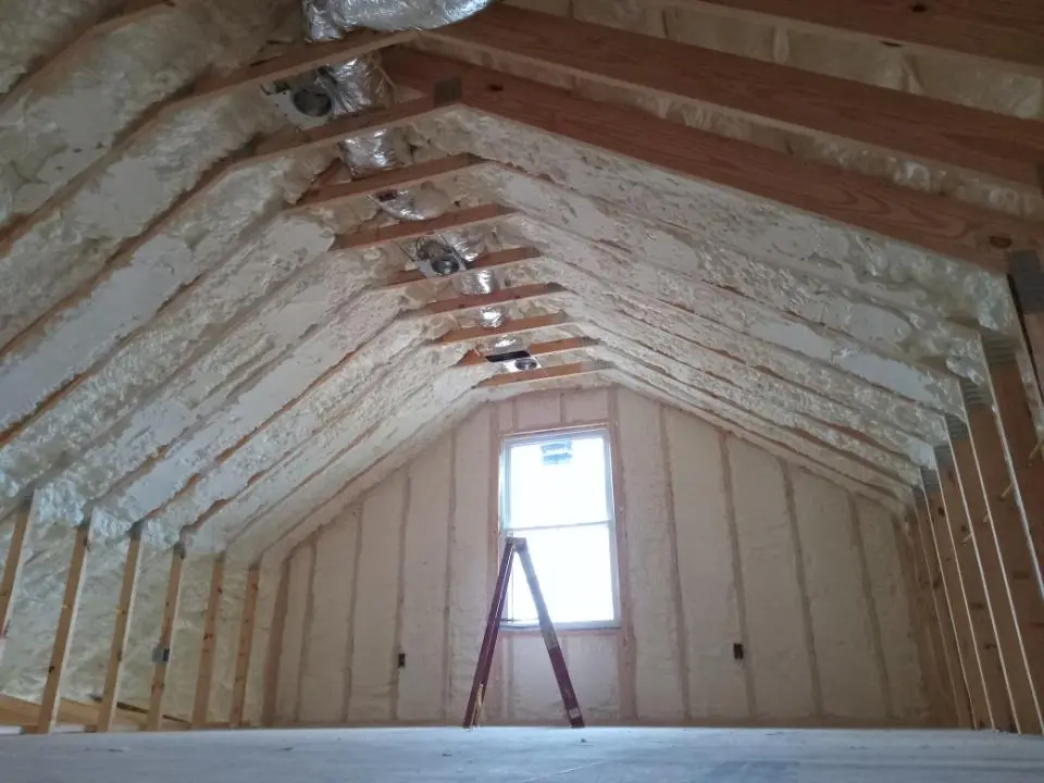 Spray foam roofing application for Crawl Space Insulation project in Pevely
